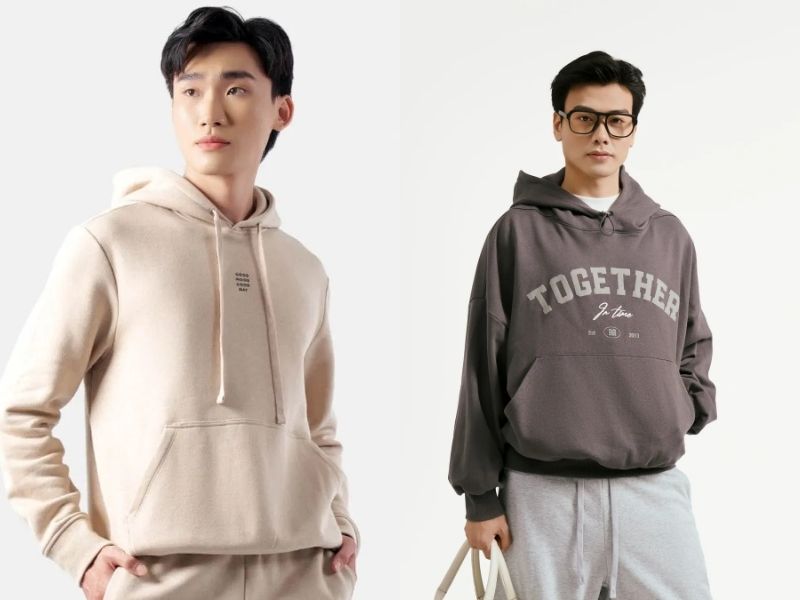 mua áo hoodie nam tại routine