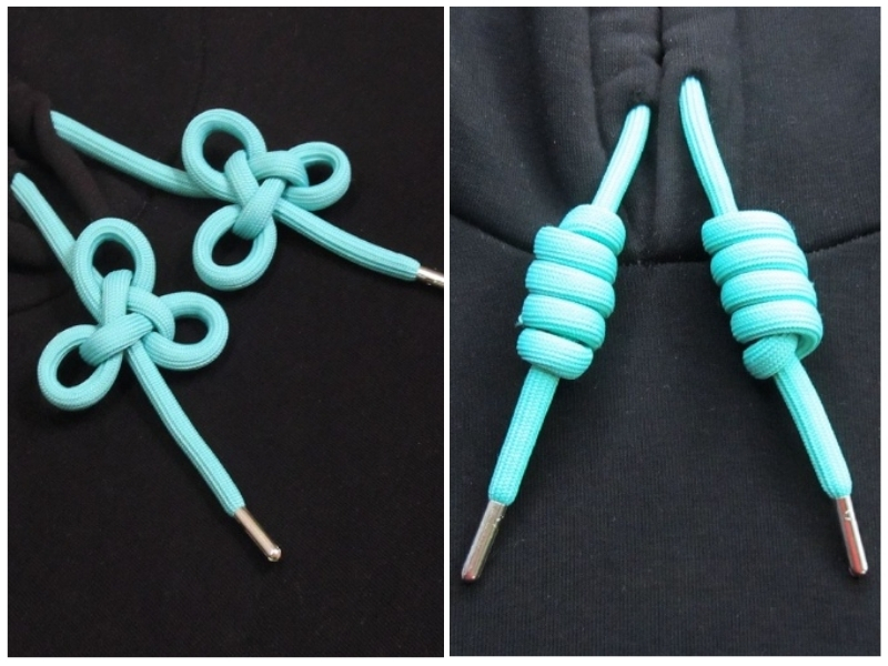 cách buộc dây áo hoodie