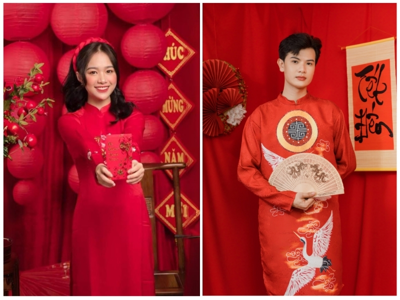 cách tạo dáng chụp ảnh áo dài tết