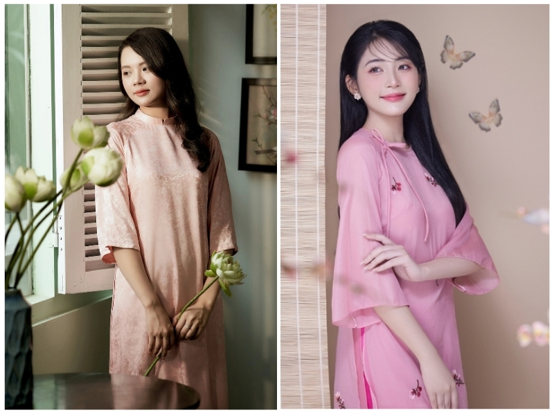 cách tạo dáng chụp ảnh áo dài tết