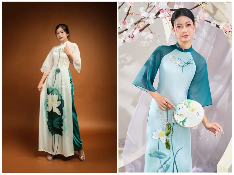 mẫu áo dài truyền thống đẹp