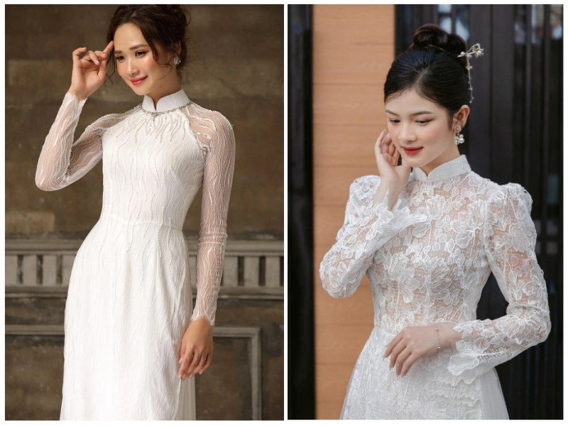 mẫu áo dài truyền thống đẹp