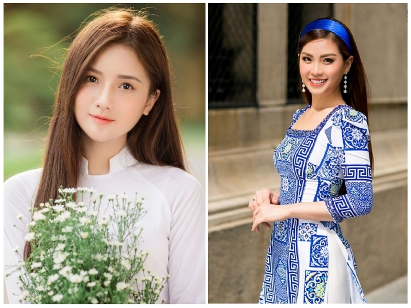 áo dài cổ chữ u