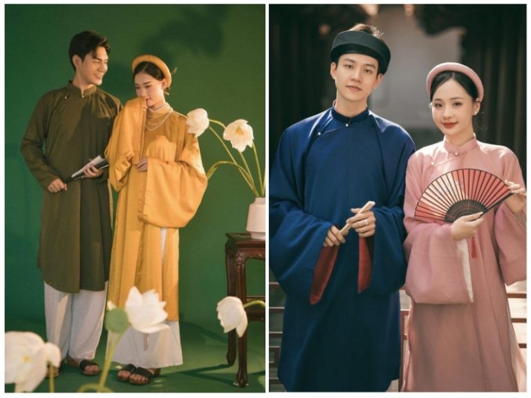 mẫu áo dài truyền thống đẹp