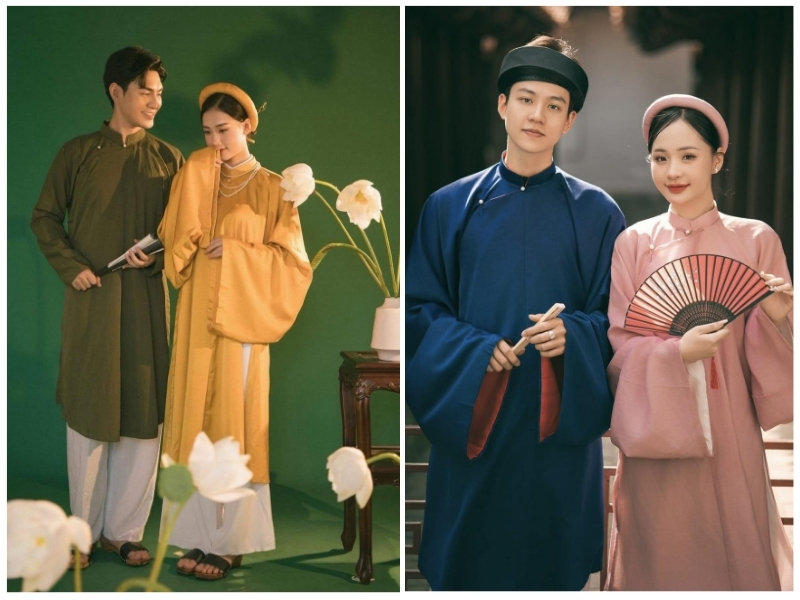 mẫu áo dài truyền thống đẹp