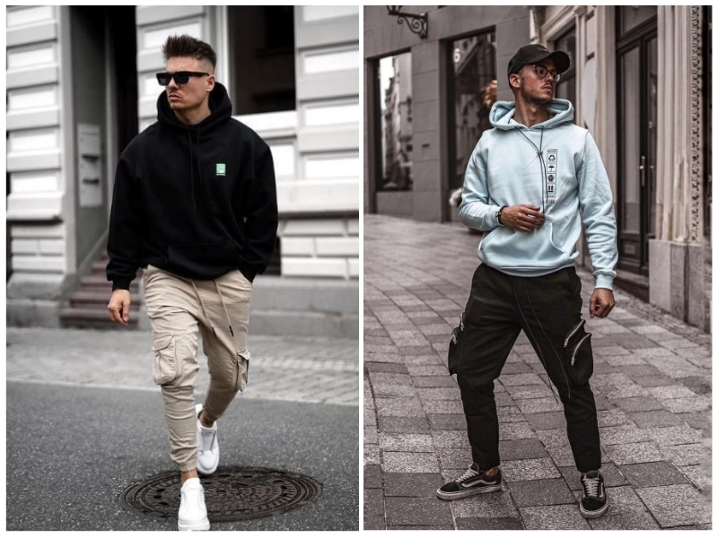 phối đồ với áo hoodie nam