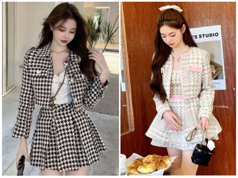 cách phối đồ với áo khoác dạ ngắn