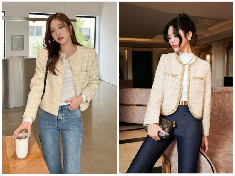 cách phối đồ với áo khoác dạ ngắn