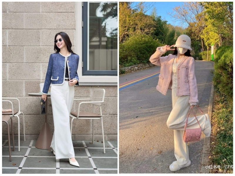 cách phối đồ với áo khoác dạ ngắn