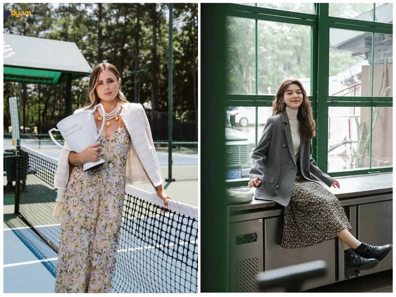 cách phối đồ với áo khoác dạ ngắn