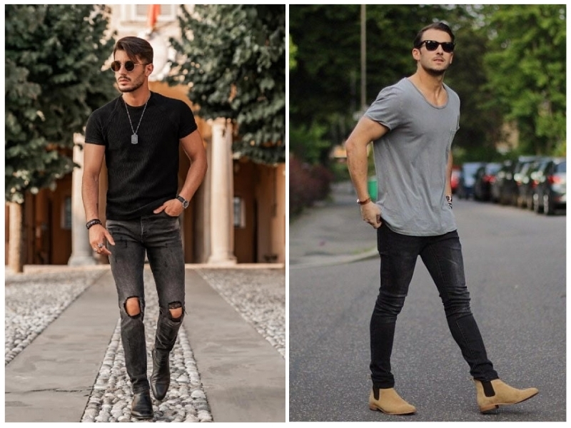 phối đồ với chelsea boot nam