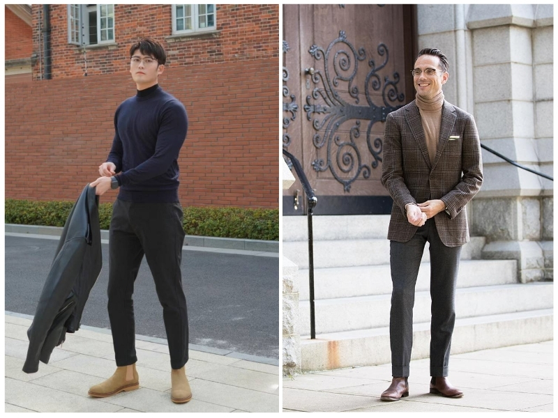 phối đồ với chelsea boot nam