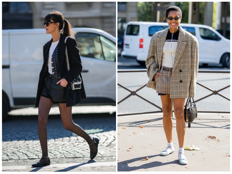 phối đồ với giày búp bê