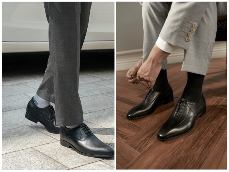phối tất với giày tây