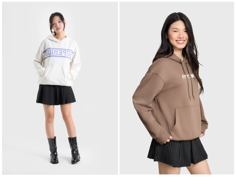 những mẫu áo hoodie nữ đẹp