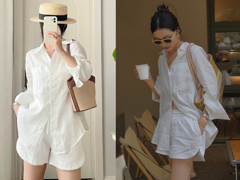 phụ nữ trung niên mặc gì đi biển