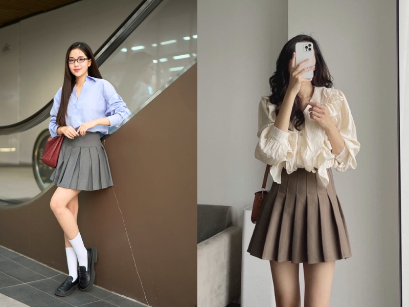 chân váy tennis cho người mập