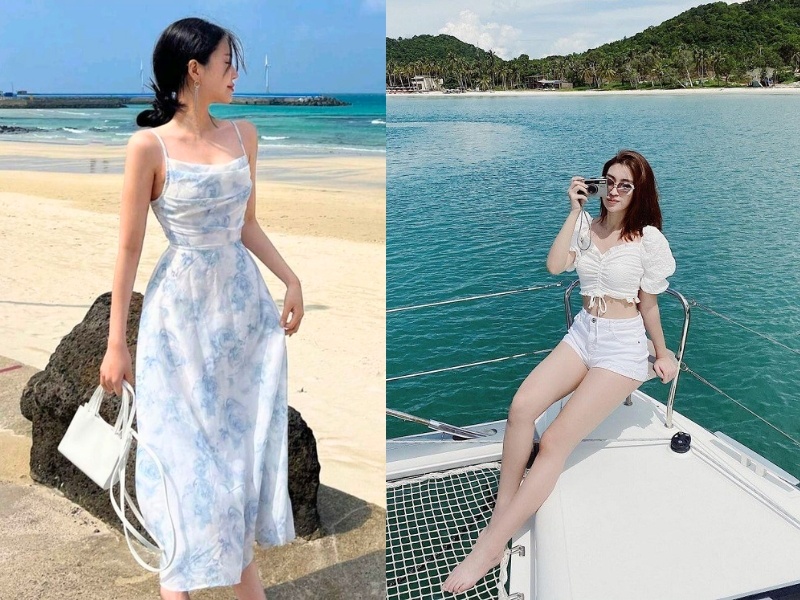 váy đi biển cho người trung niên