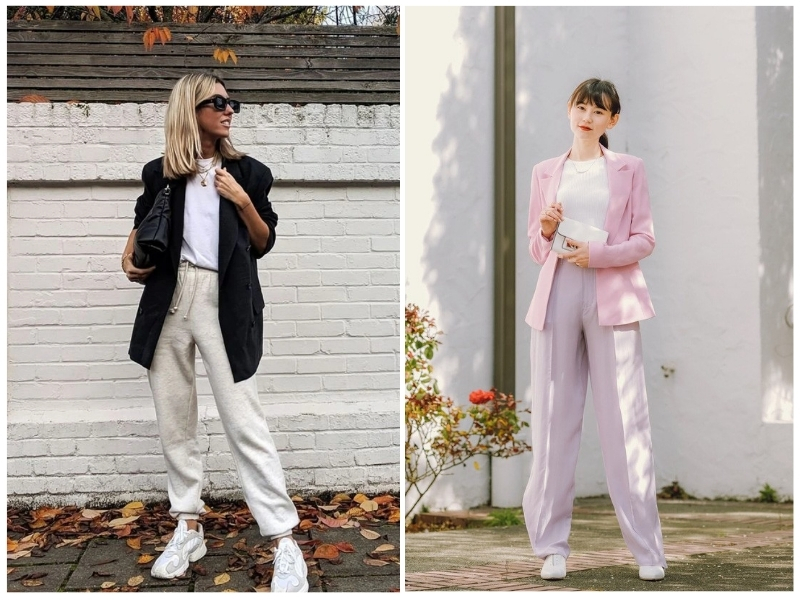 phối đồ với áo sweater nữ