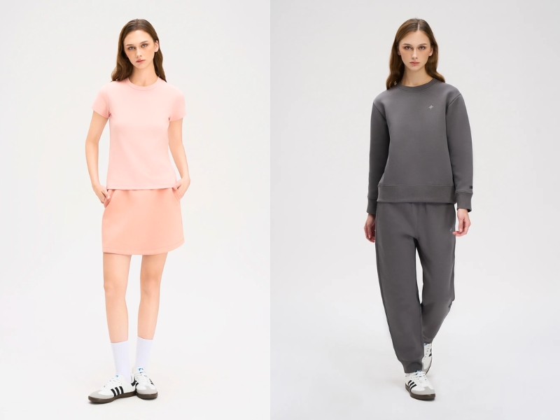 chân váy hoa kết hợp với áo gì