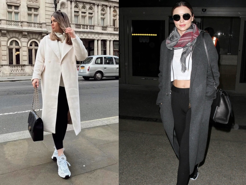 quần legging phối với áo gì