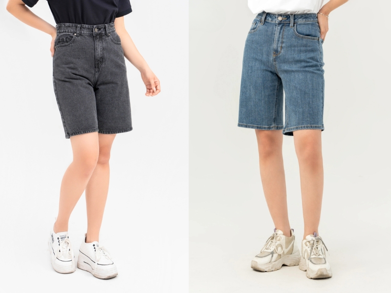 quần short nữ tới đầu gối