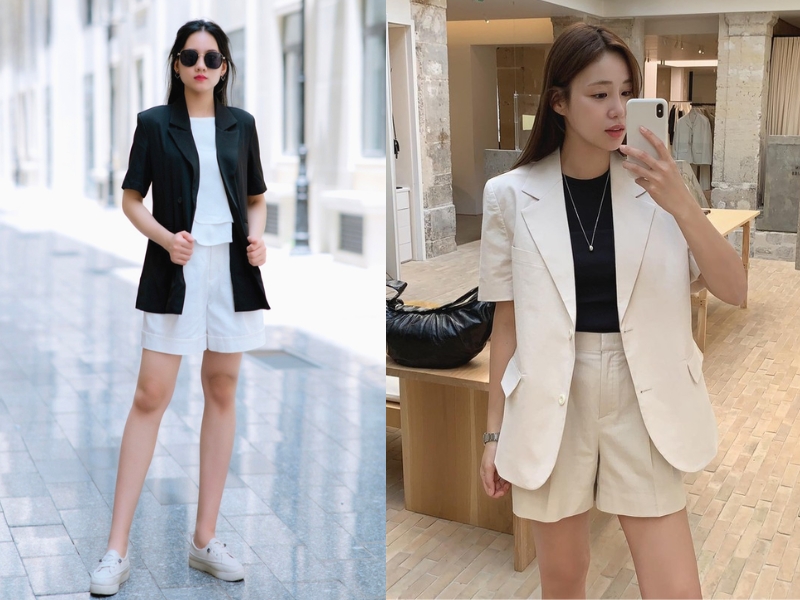 quần sooc nữ đến đầu gối