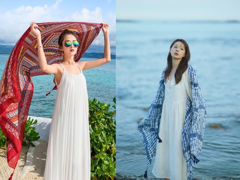 váy đi biển cho người trung niên