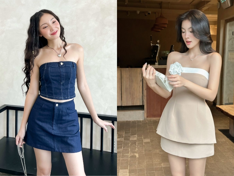 áo cúp ngực mặc với gì
