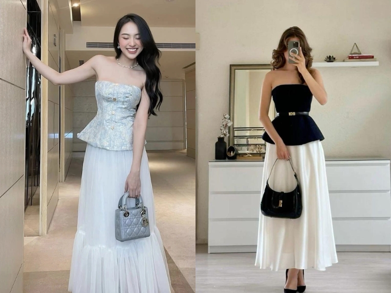 áo cúp ngực phối với gì