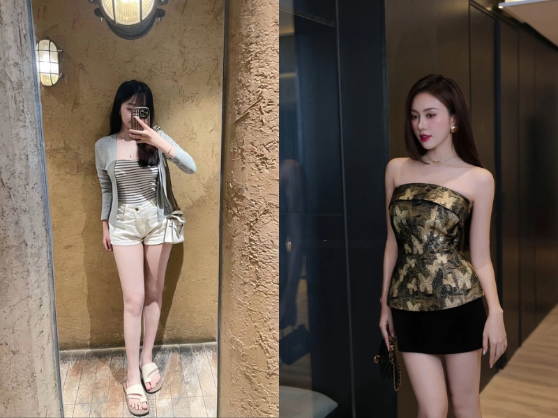 áo cúp ngực mặc với gì