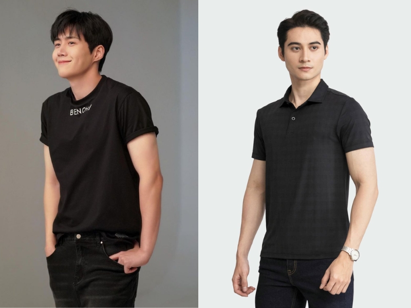 áo đen phối với quần màu gì nam