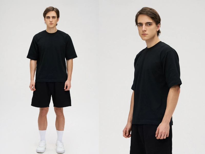 áo thun đen mặc với quần màu gì nam