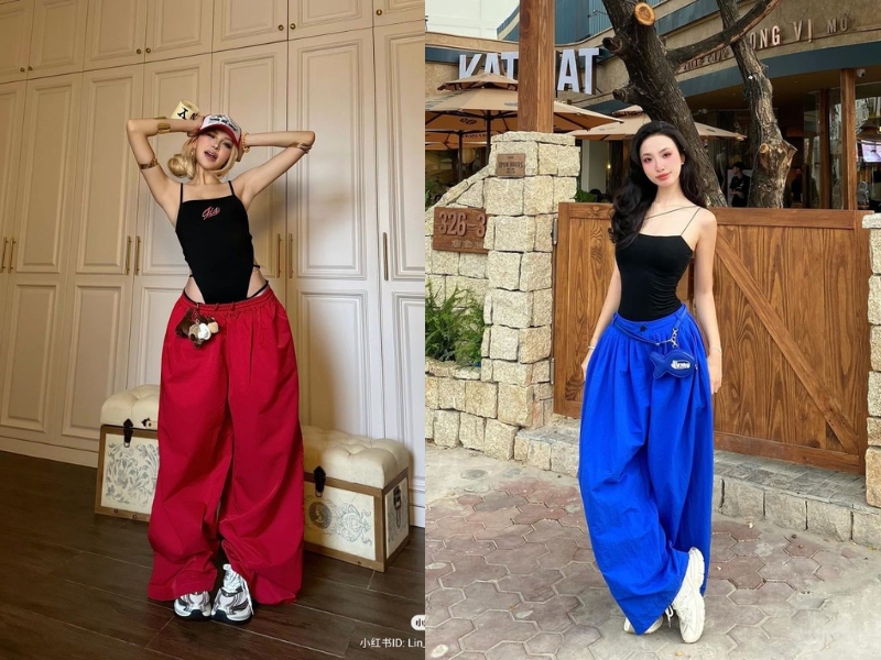 áo phông đen nữ mặc với quần gì