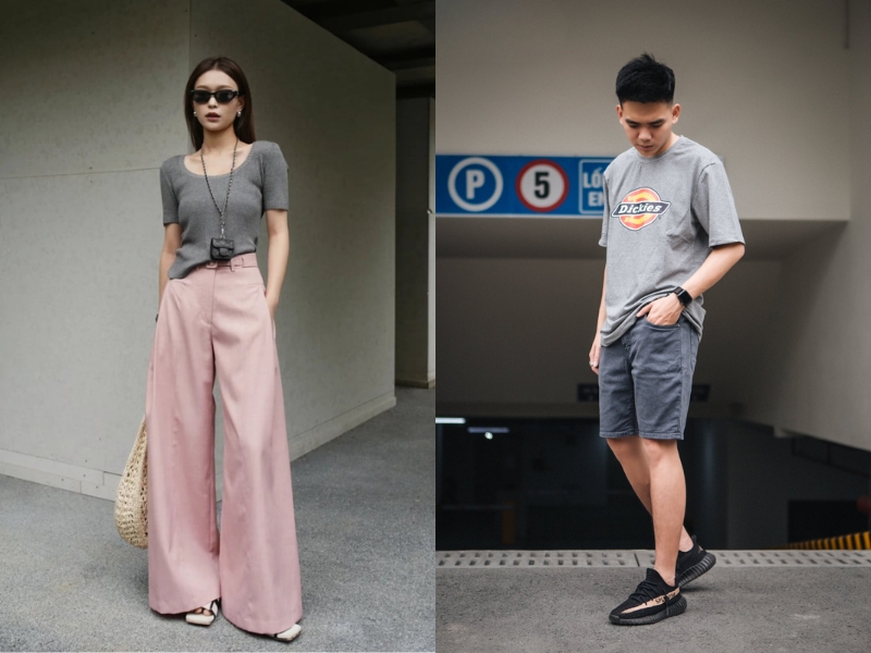 áo xám phối quần màu gì