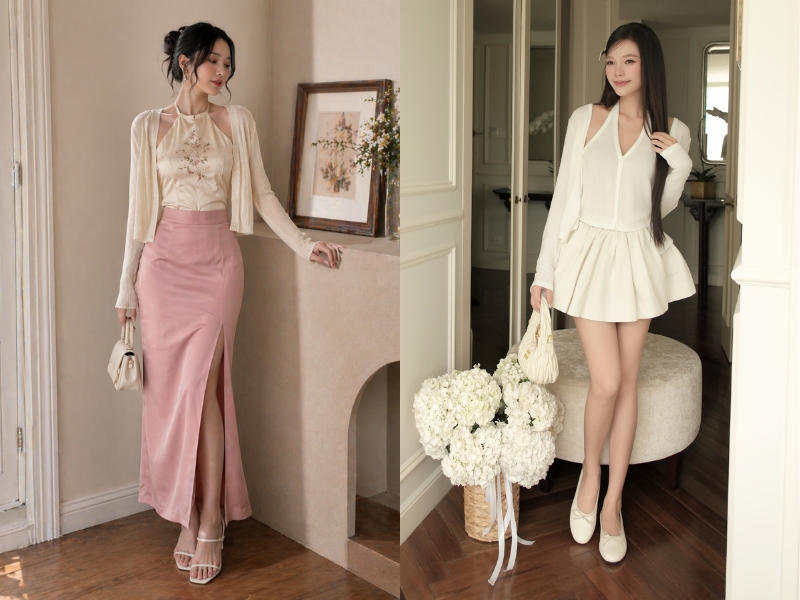 áo yếm phối với gì