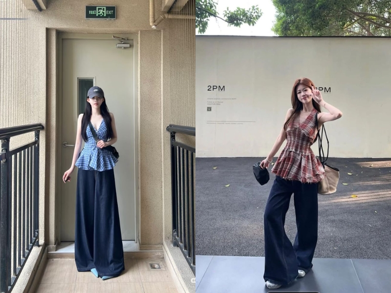 áo yếm phối chân váy