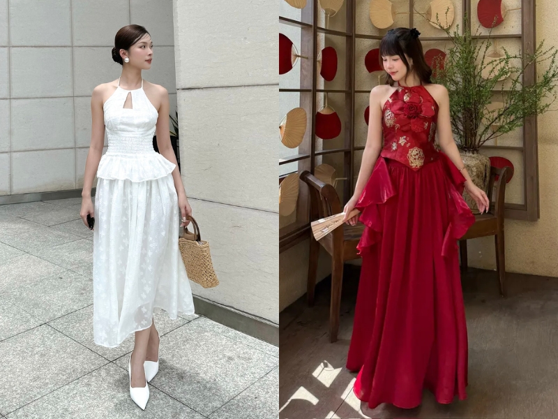 áo yếm phối với gì