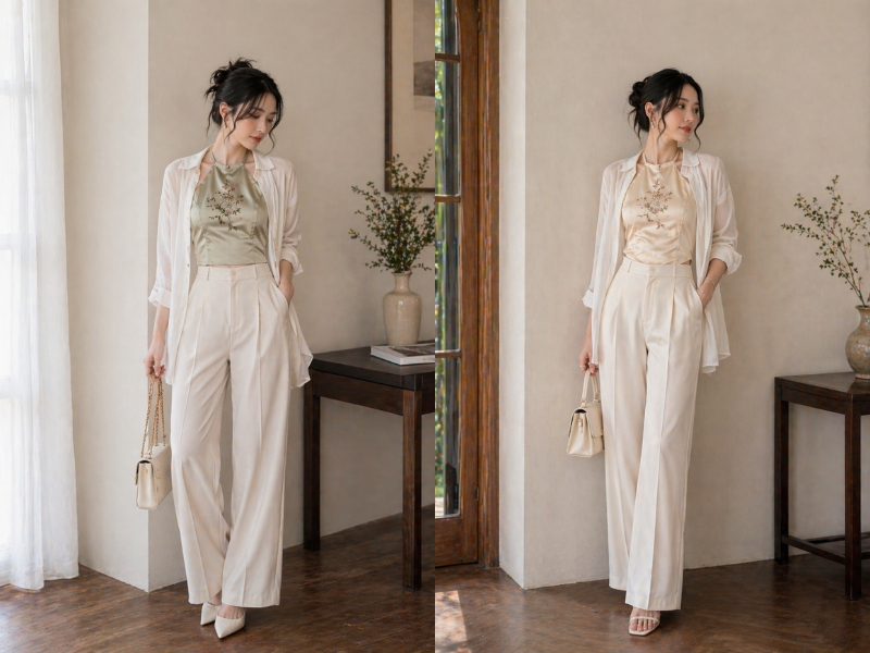 áo yếm mặc với quần gì
