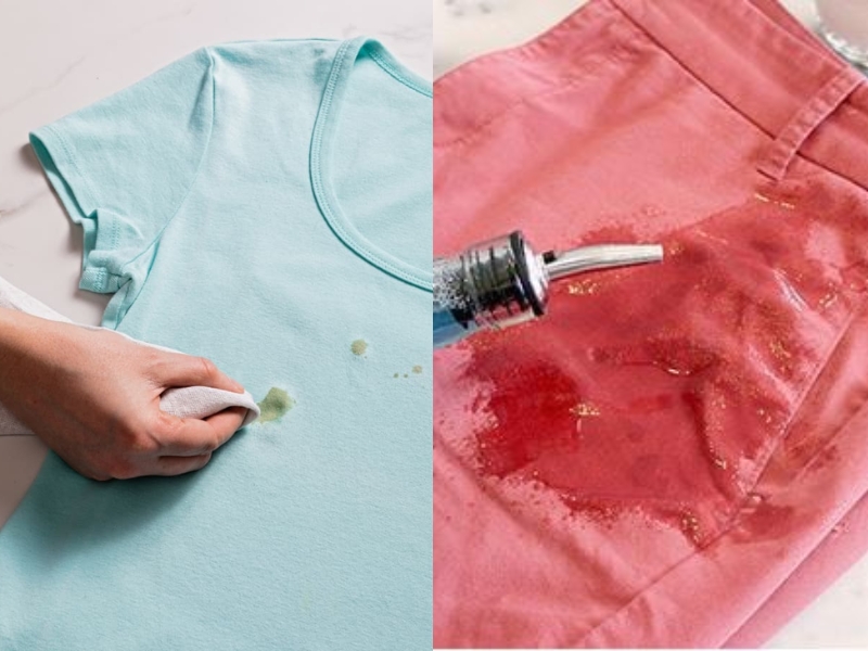 cách tẩy áo màu bị lem màu từ áo khác