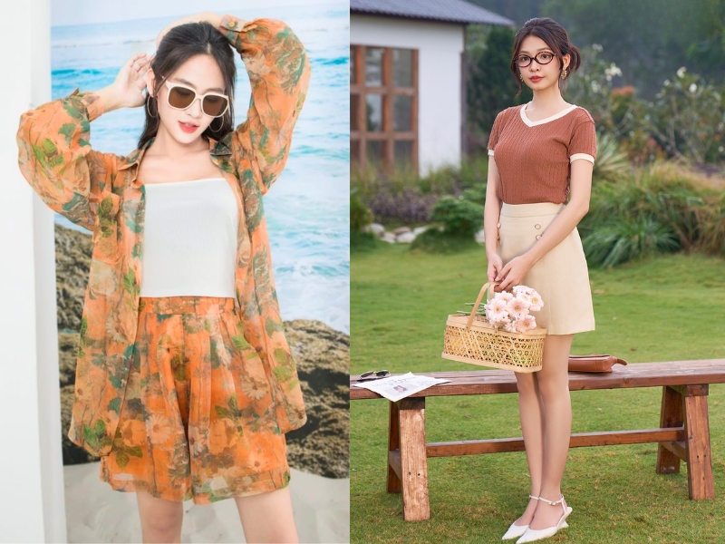 phối đồ đi chơi mùa hè cho nữ