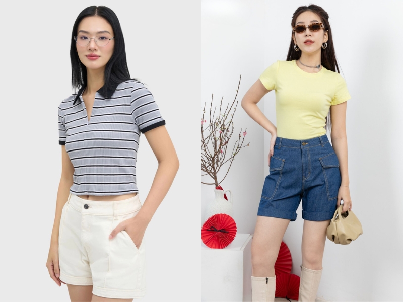 cách chọn size quần short nữ