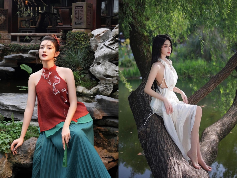 phối đồ với áo yếm 2 dây