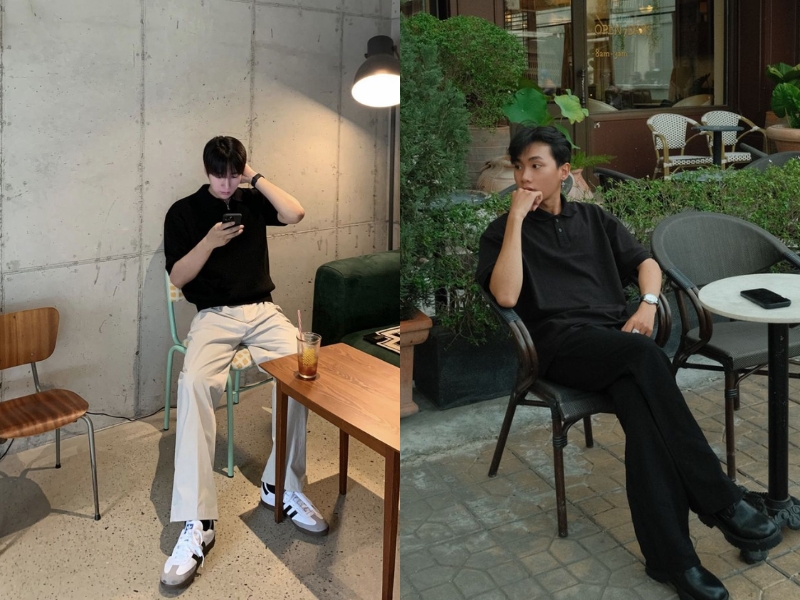 tip chụp ảnh quán cafe cho nam