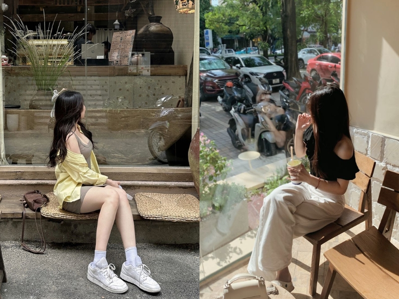 tip chụp ảnh quán cafe cho nữ