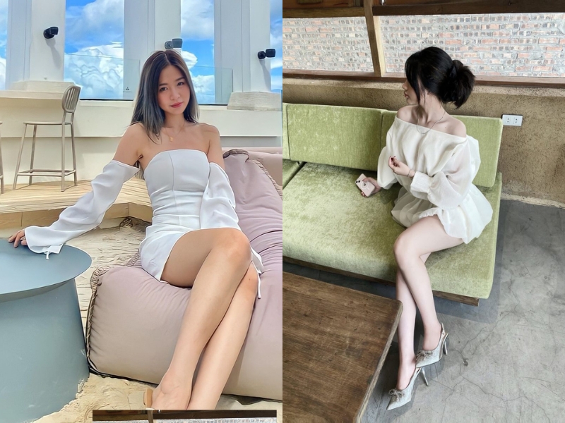 Tư thế co chân tạo nét phá cách