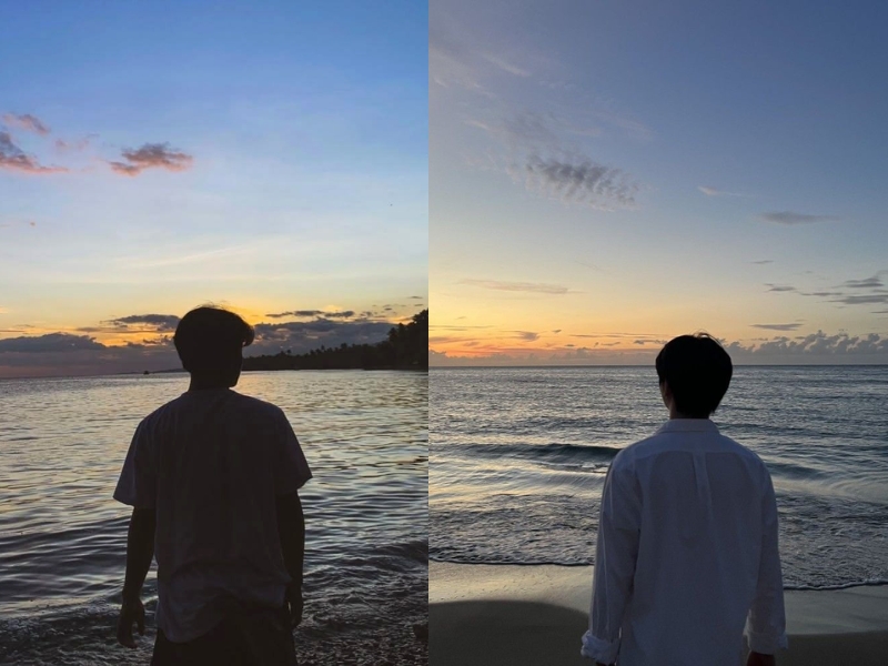 tạo dáng chụp ảnh đi biển cho nam