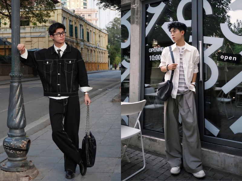 tạo dáng chụp ảnh ở quán cafe cho nam