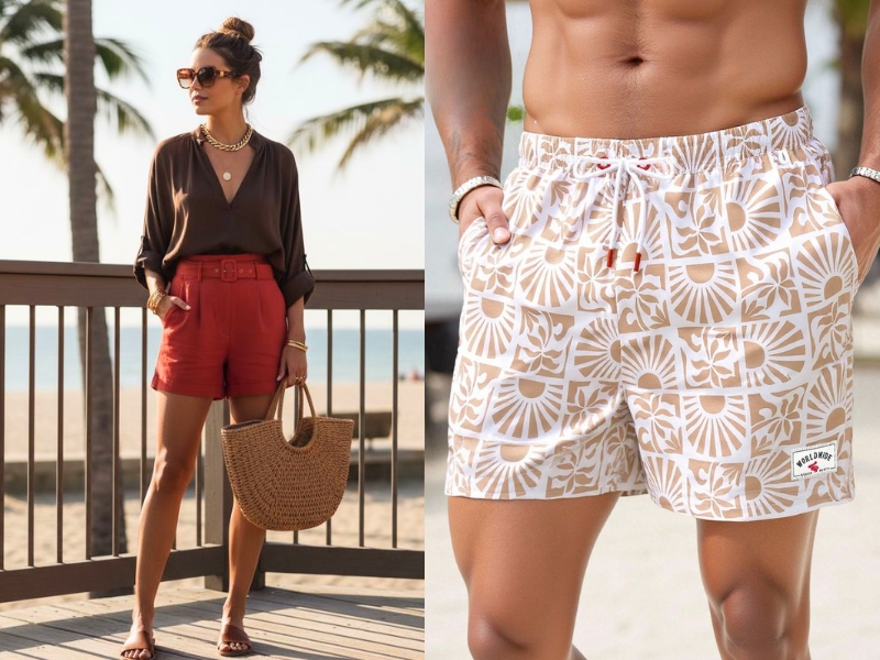 quần short nữ trung niên