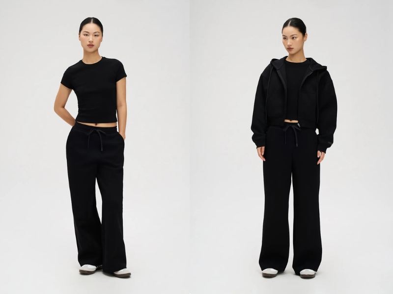 áo đen phối quần màu gì nữ